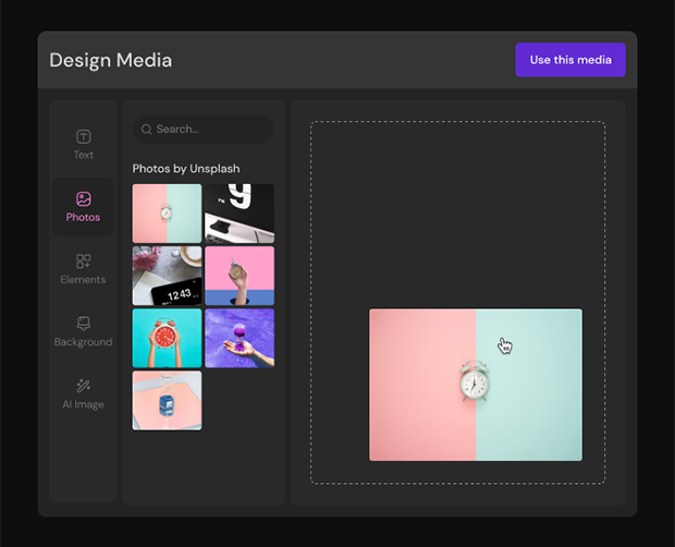 Design with AI editor