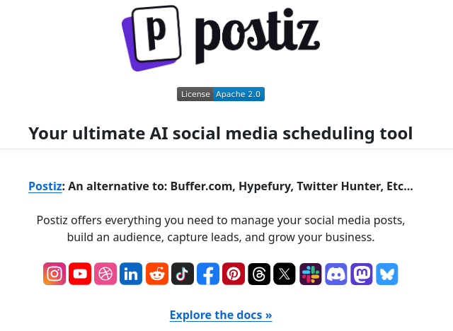 Postiz UI screenshot